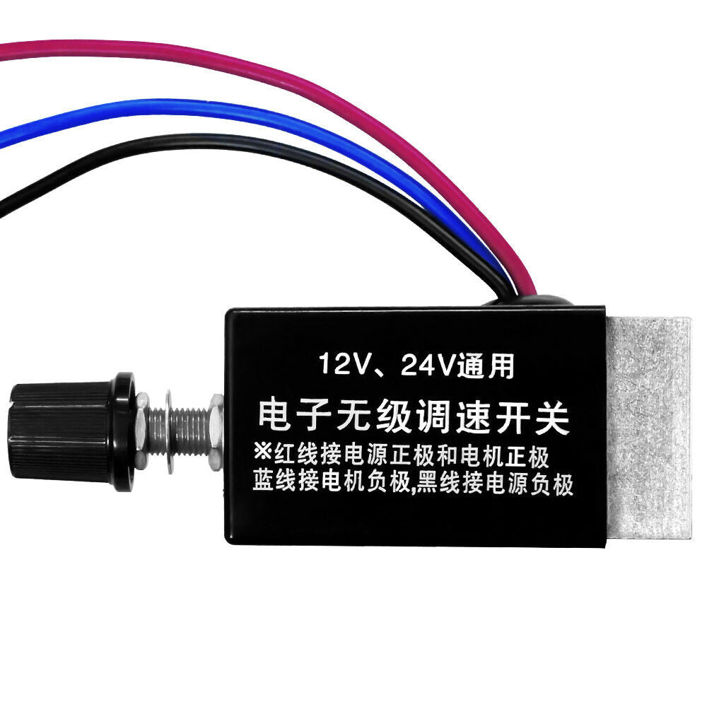 Car Truck Fan Heater Control Defroster DC 12V 24V Motor Speed Controller Switch