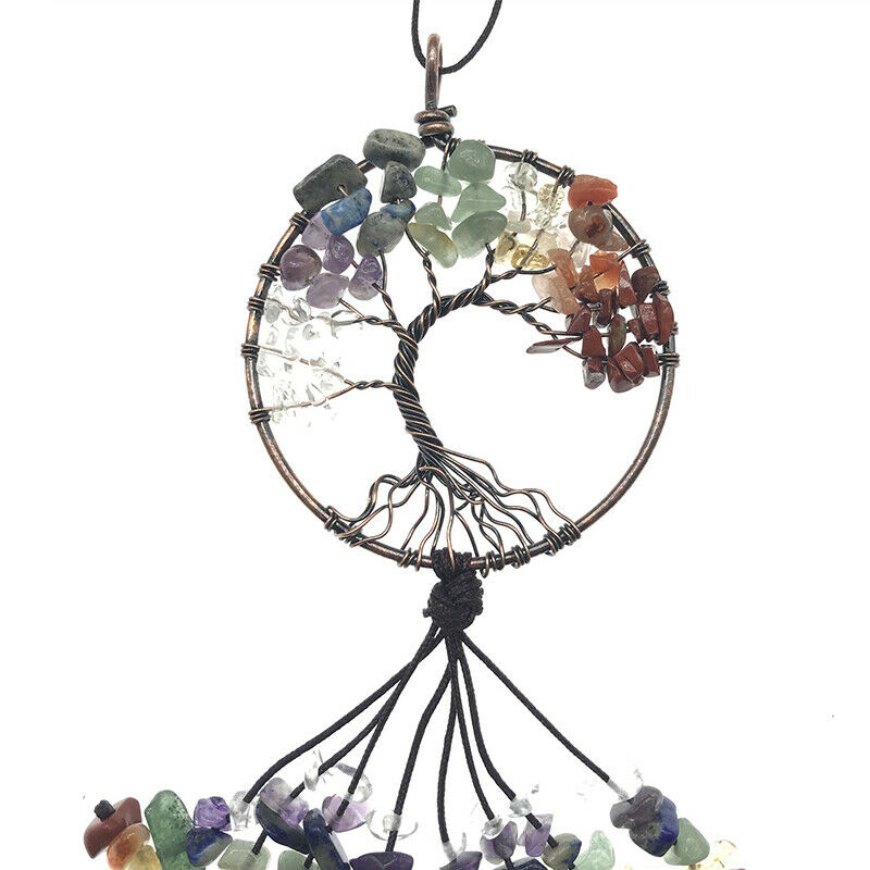 The Tree of Life Crystal Decor Suncatcher Window Garden Hanging Pendant O.l8