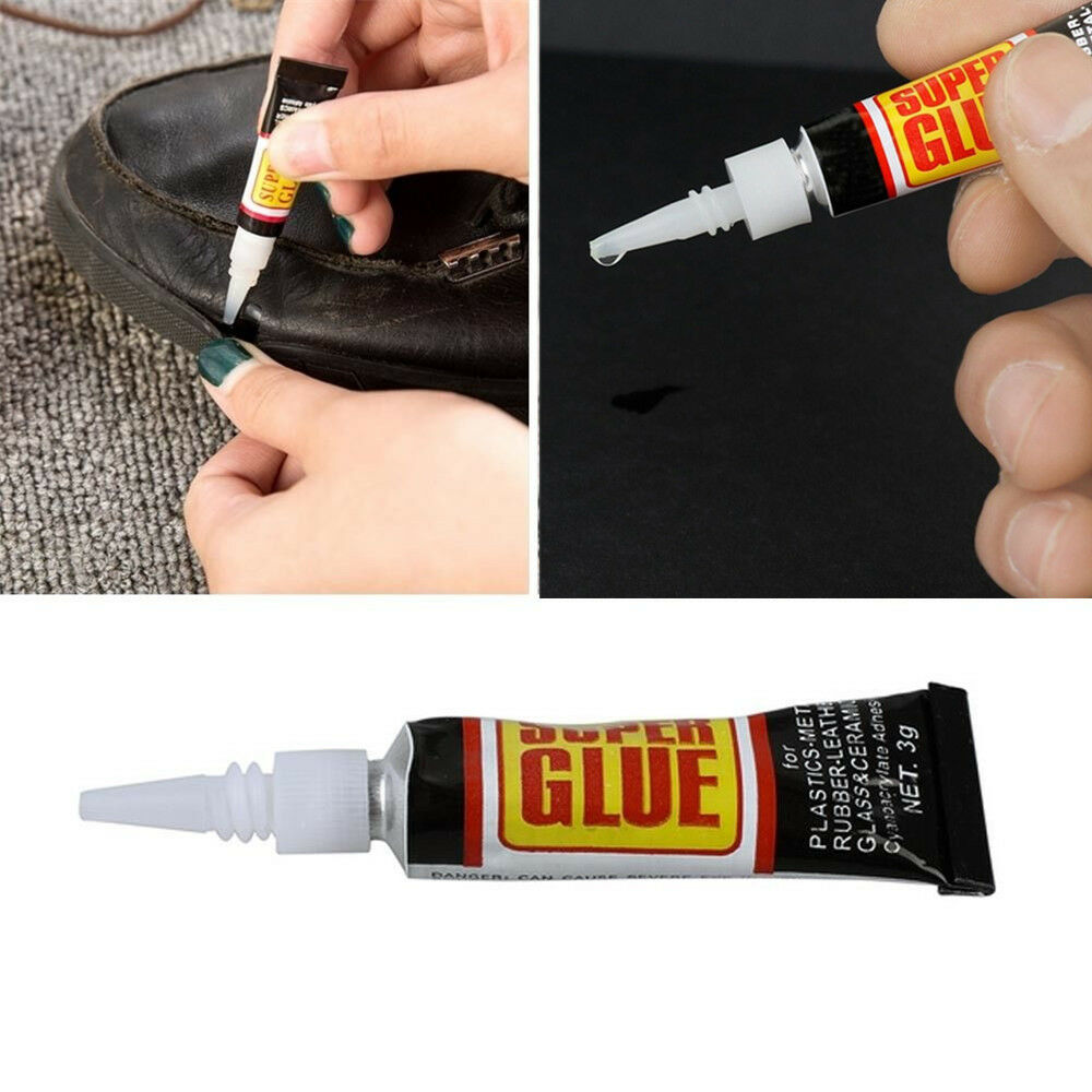 2pcs Useful Super Glue Surface Insensitive Extra Strong Adhesive Fast Instant C