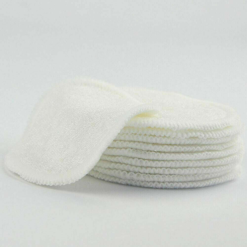 12x Reusable Facial Cleansing Pads Bamboo Cotton Makeup Remover Pads Face Wipes