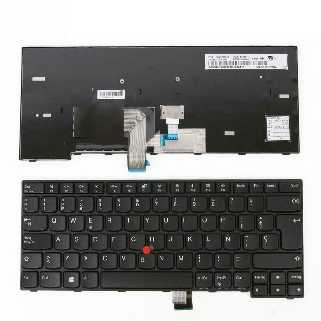 Spanish Layout Keyobard without Frame for Lenovo Thinkpad Eage E470 Desktop
