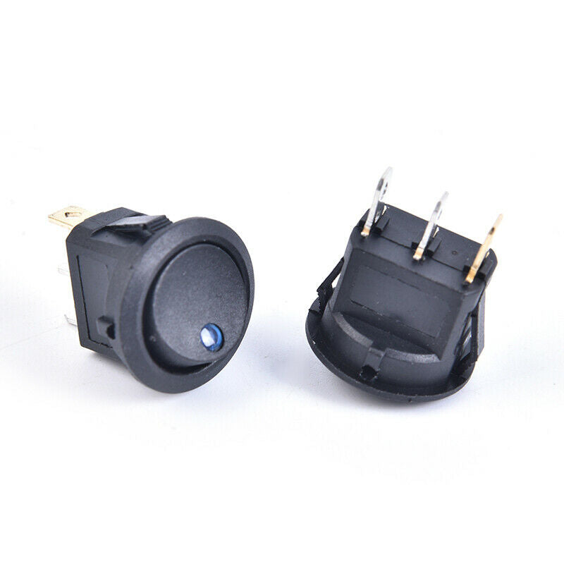 4Pcs 12V 20A Round Rocker Switch ON/Off LED Light Car Marine Boat Dot Tog.l8