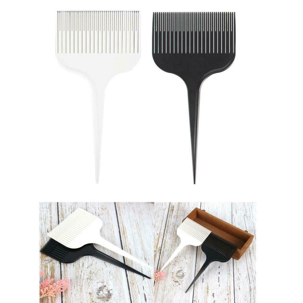2Pcs Pro Hair Sectioning Weaving Highlights Foiling Comb Salon Dyeing Comb