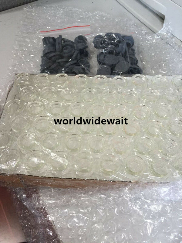 50Lots Heat Resistance Transparent Glass Bottles 5Ml With Butyl Rubber Stopper