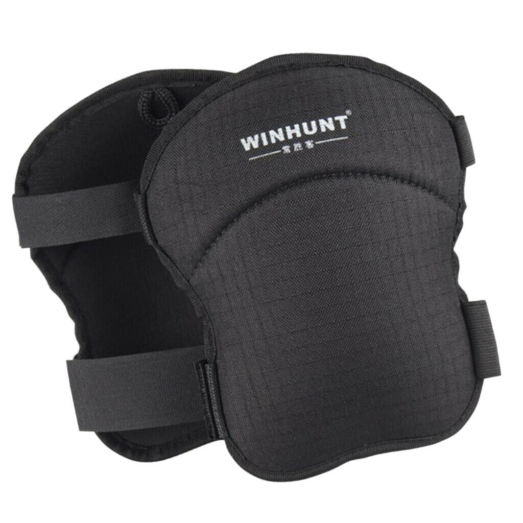 1 Pair Black Oxford Cloth Construction Knee Pads Work Flooring Knee Pads