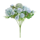 Artificial Rose Flower Bouquet Wedding Home Floral Decor Lake Blue