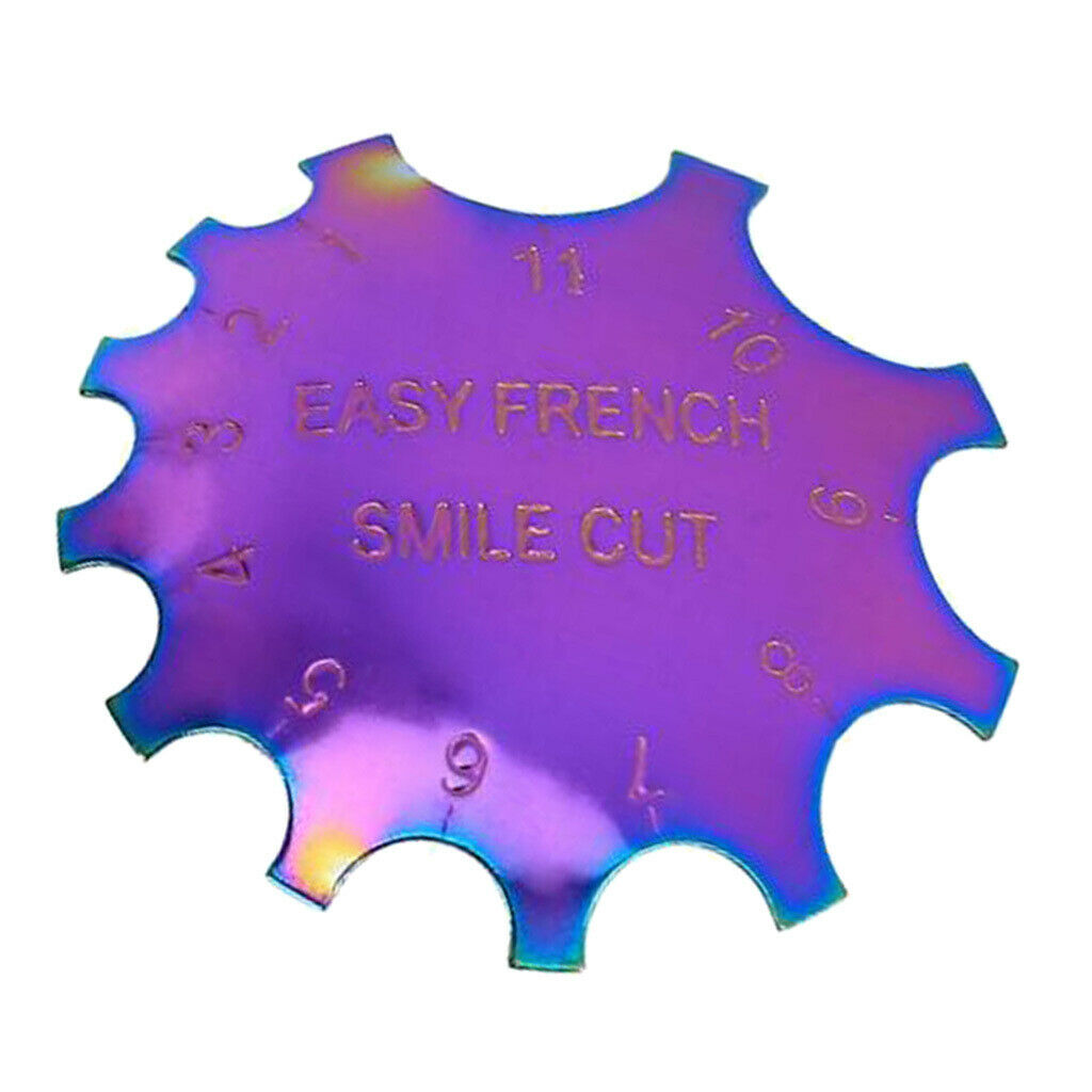 Nail Cutter Tip Manicure Smile Line Edge Trimmer Multi-Sizes Stencil Tool