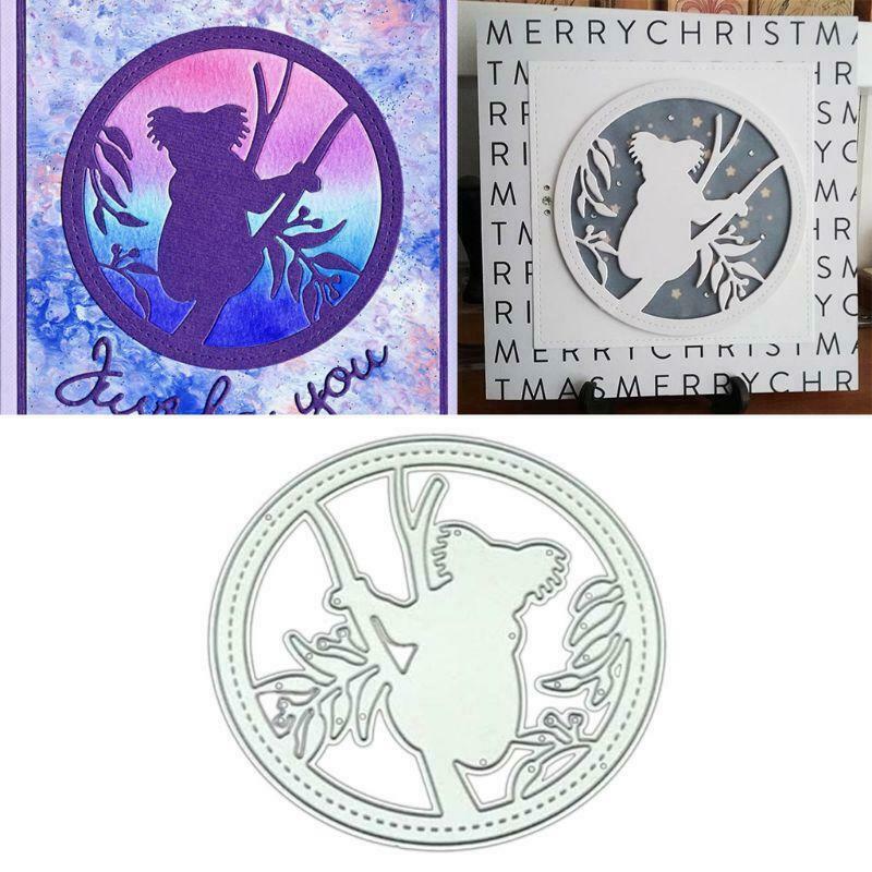 Koala Metal Cutting Dies Stencil Scrapbooking Album Stamp DIY Paper Card Crafts