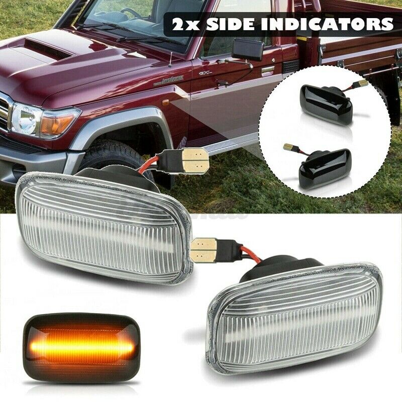 Car Dynamic LED Side Marker Fender Lights Flowing Turn Signal Light Side RepeaV7