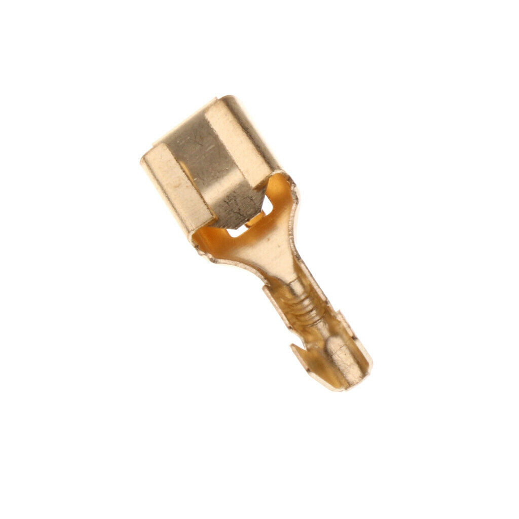50 Pieces Female Spade Cable Wire Terminals for 6.3mm Connectors