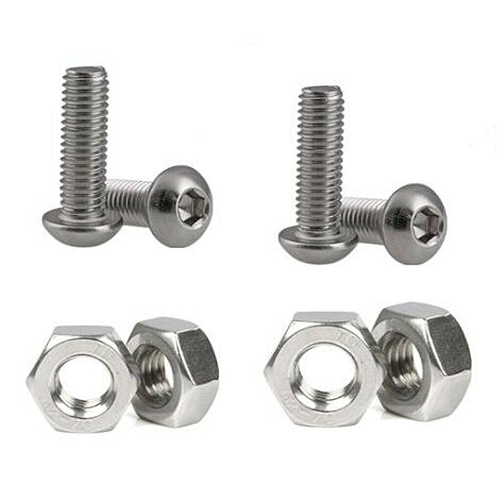 500pcs Stainless Steel Hex Socket Bolts Screws Nuts Kit Industrial Fasteners
