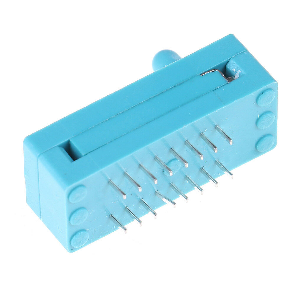 2Pcs 16P Pin 2.54mm green DIP test universal ZIF IC socket welding typ.l8