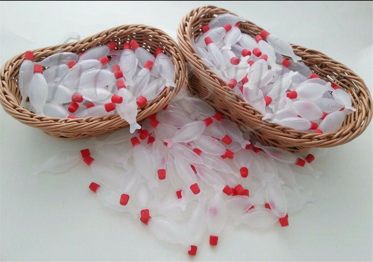 50X Mini Small Fish Shape Soy Sauce Sushi Plastic Container Multipurpose Bottle