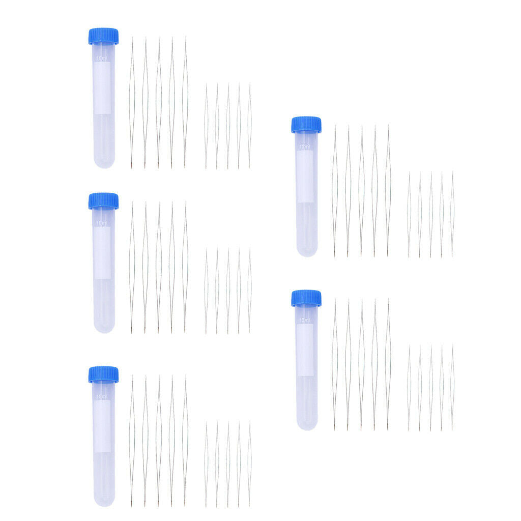 50 Pieces Beading Needle for Earrings Jewelry Making Beading Tool 58mm 102mm