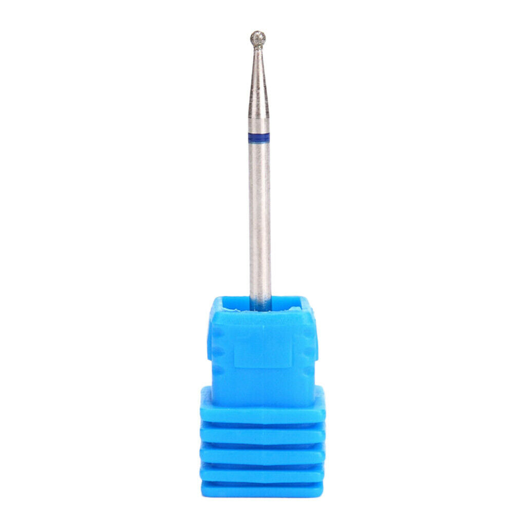 6x Nail Drill Bits Ball Head 3/32" Diamond Cuticle Clean Electric Files Bits