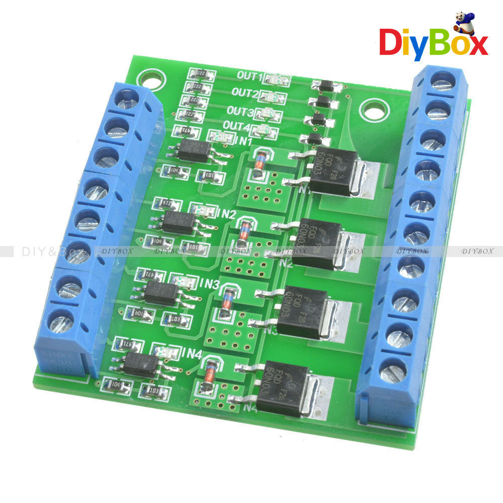 Trigger Switch Module 4-way FET MOS DC Control for PWM Motor Pump LED O6BS