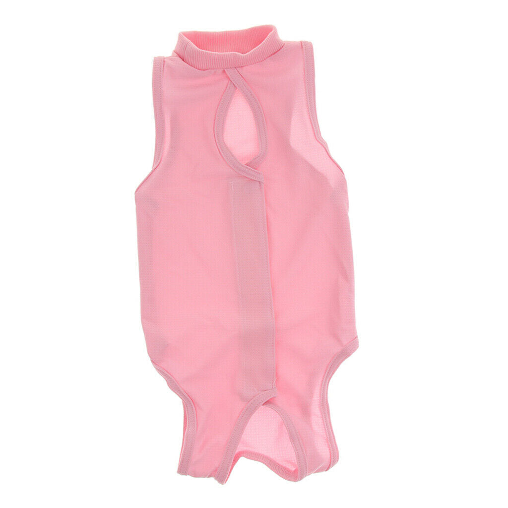 Cat Recovery Suit for Abdominal Wounds E-Collar   Pink M