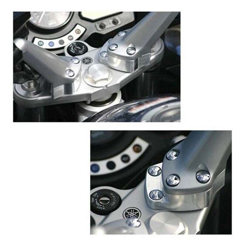 25mm Motorcycle Handlebar Risers Height Up Adapters Clamp for Yamaha FJR1300S7V9