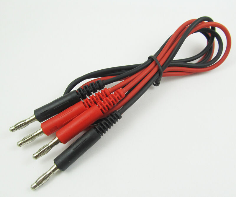 1set High-quality 2.6" 0.8M Dual Banana Male, Male to Male Plug Test Lead Cable