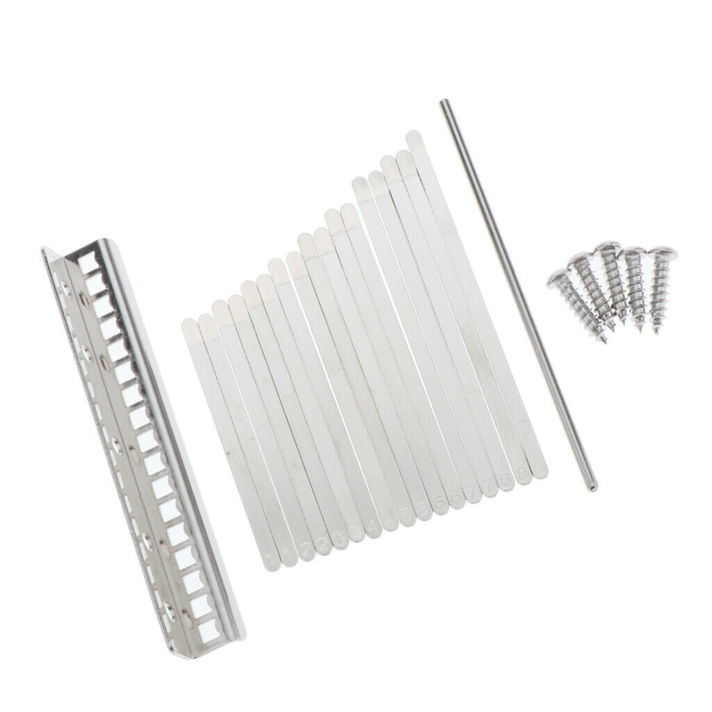 Durable Kalimba 17 Key DIY Thumb Piano Keys Saddle Replacement Parts Accs