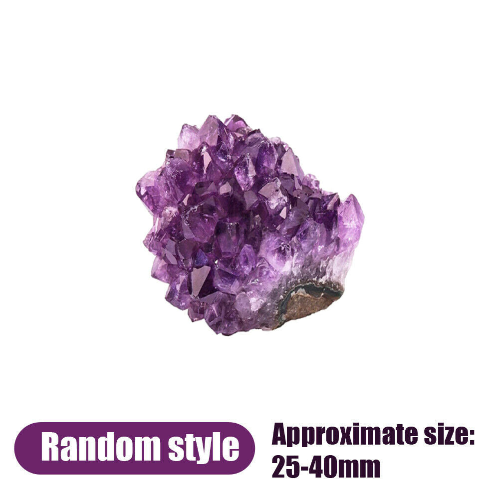 1x Natural Raw Amethyst Quartz Geode Druzy Crystal Cluster Healing Specimen