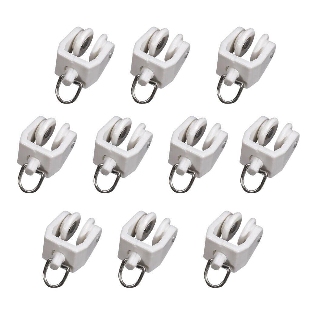 10pcs Runner Track Tracking With Grommet Shower Curtain Track Run Glide Suitable