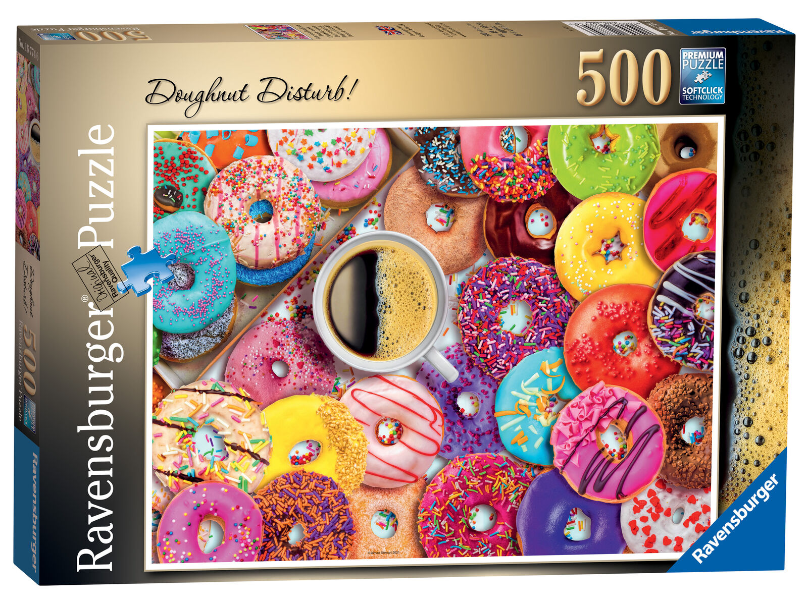 16774 Ravensburger Doughnut Disturb! 500pc Suitable for ages 10 Years and up.