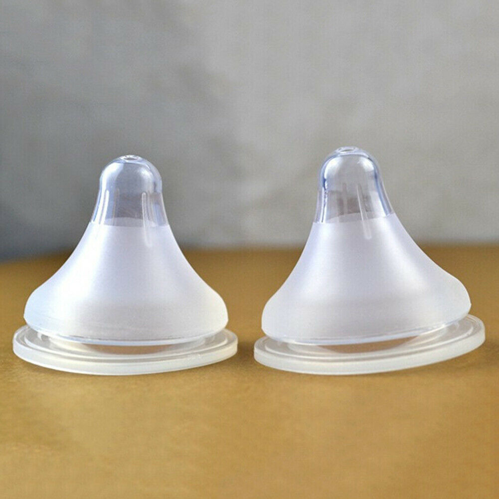 Baby Infant Kids Teether Silicone Wide Mouth Milk Feeding Bottle Pacifier @