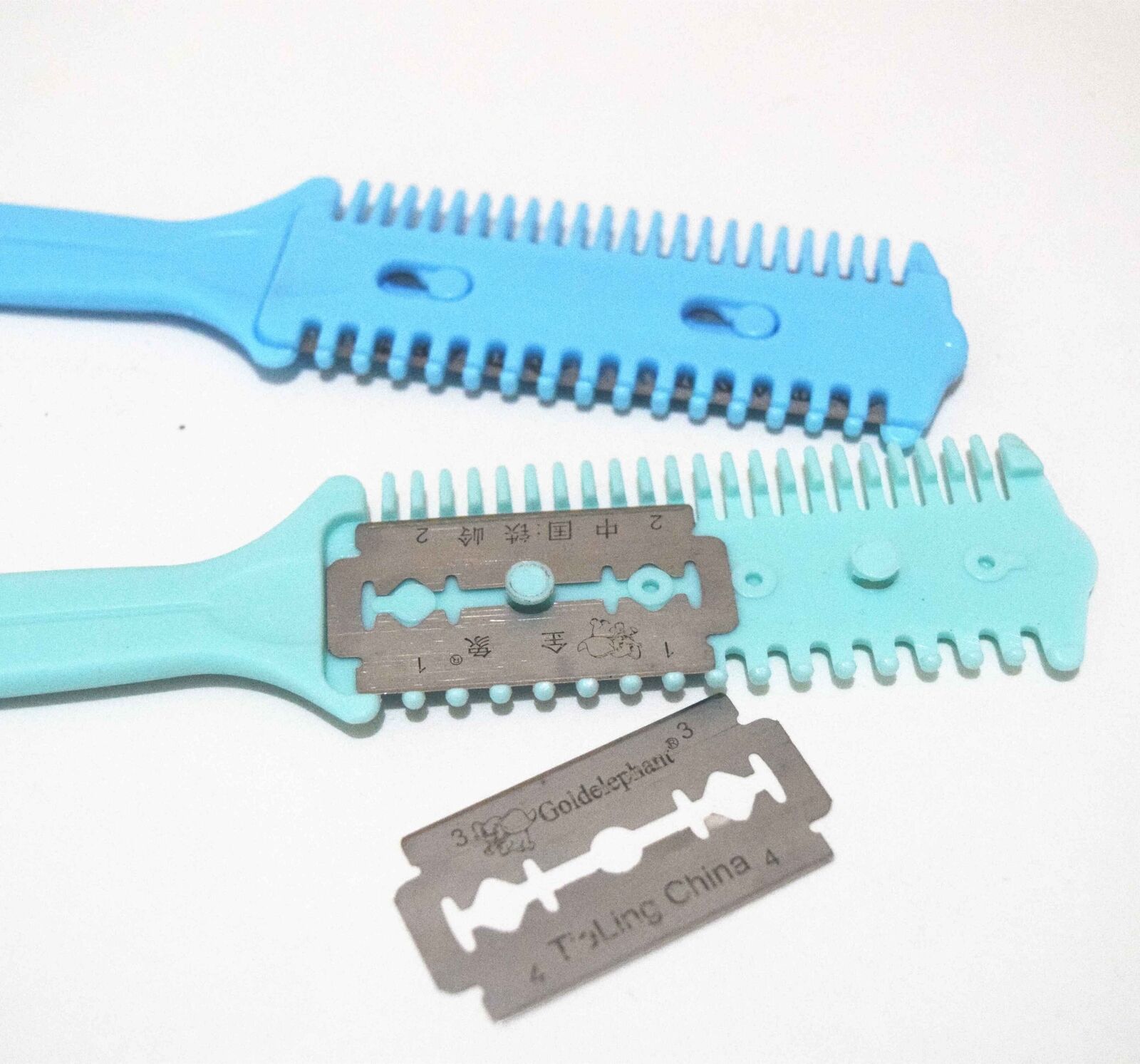 Barber Scissor Hair Cut Styling Razor Magical Blade Comb Hairdressing Tool