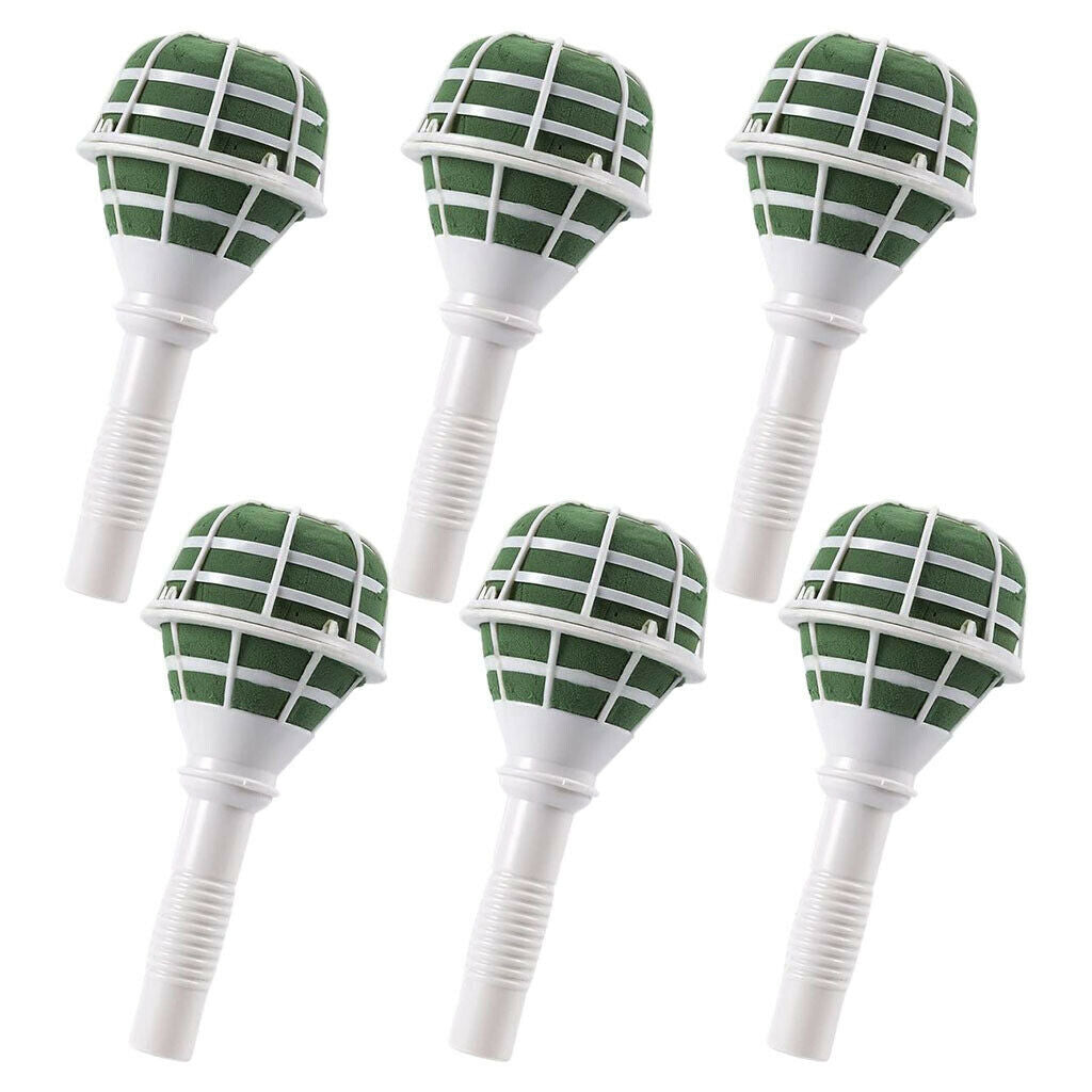 6pcs Bouquet Holder Bouquet Handle Wedding Bouquet Supplies Foam Holder