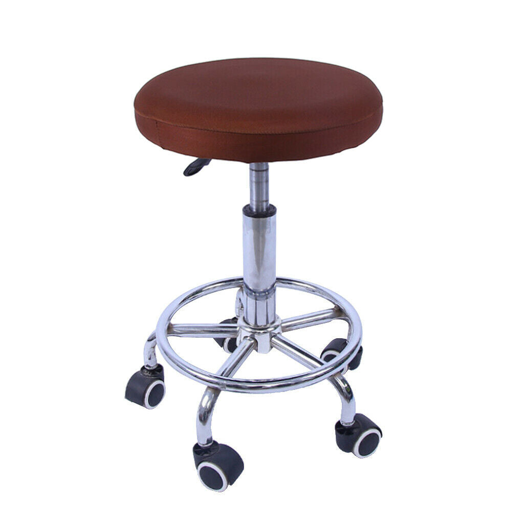 10 Pieces Elastic Bar Stool Covers Round Chair Seat Cover Cushion Coffee