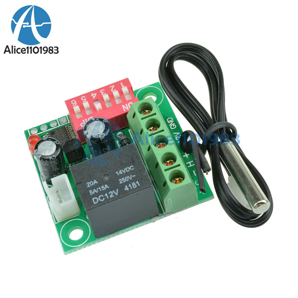 Heat Cool Temp Thermostat DC 12V Digital Temperature Control Switch 20-90℃