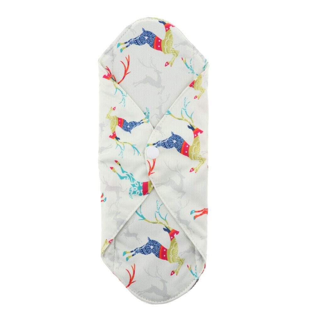 3 Pcs S/M/L Bamboo Cloth Washable Menstrual Pad Sanitary Towel Pad for Women