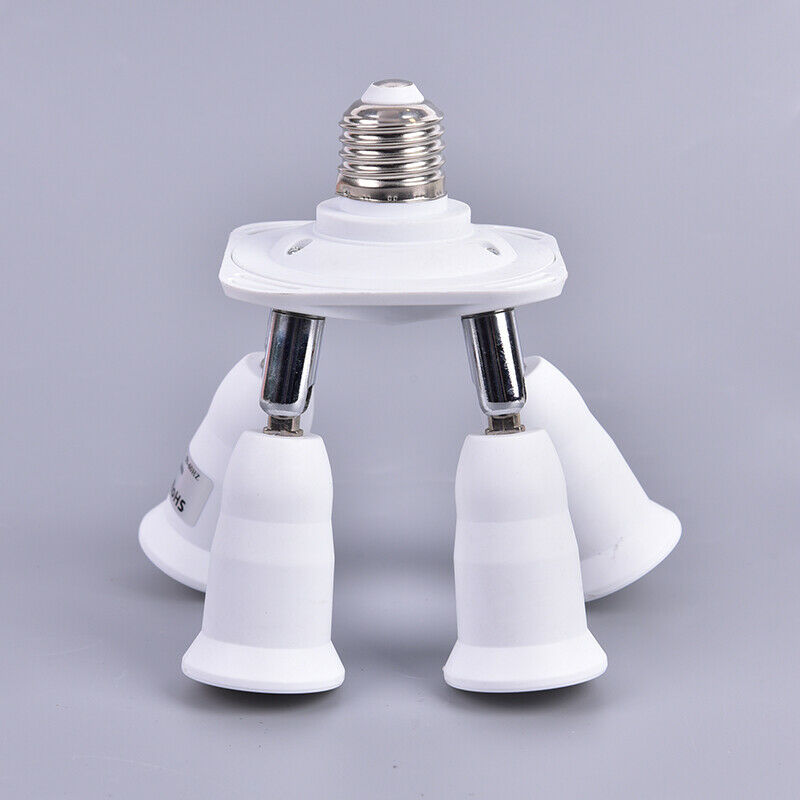 4 in 1 Light Socket Splitter Bases E27 Adapter Converter Holder for LED LampJDD