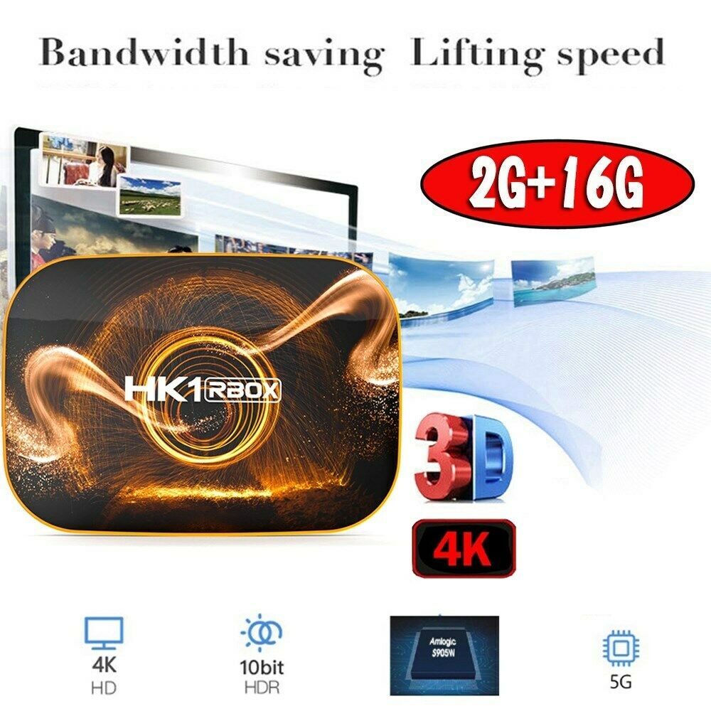 Hk1 Pro Android10.0 Tv Box With Mini Wireless Keyborad Quad-Core 4K Media Player