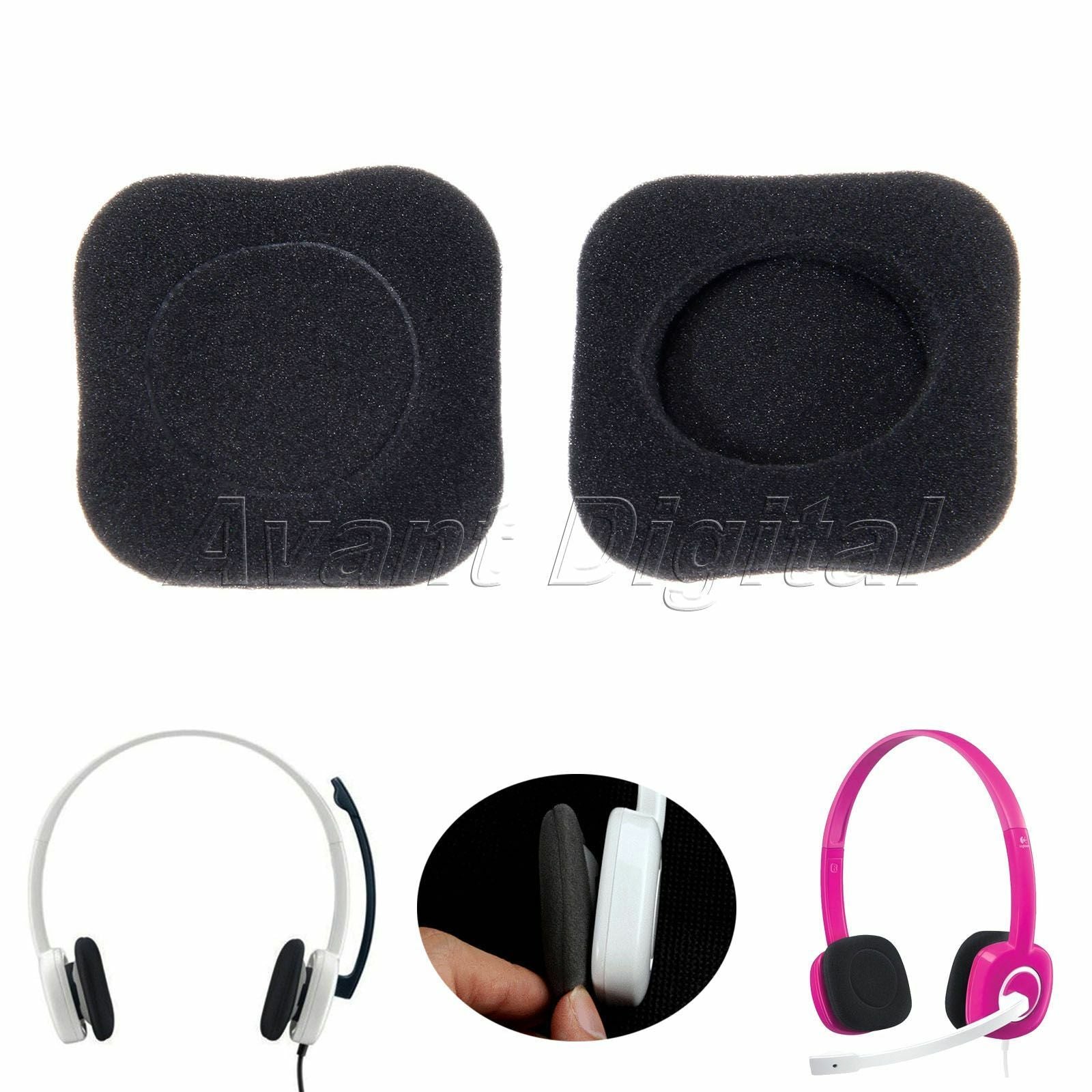 Replace Ear Pads Cushion For Logitech H150 Headphones 1 Pair Replacement Black
