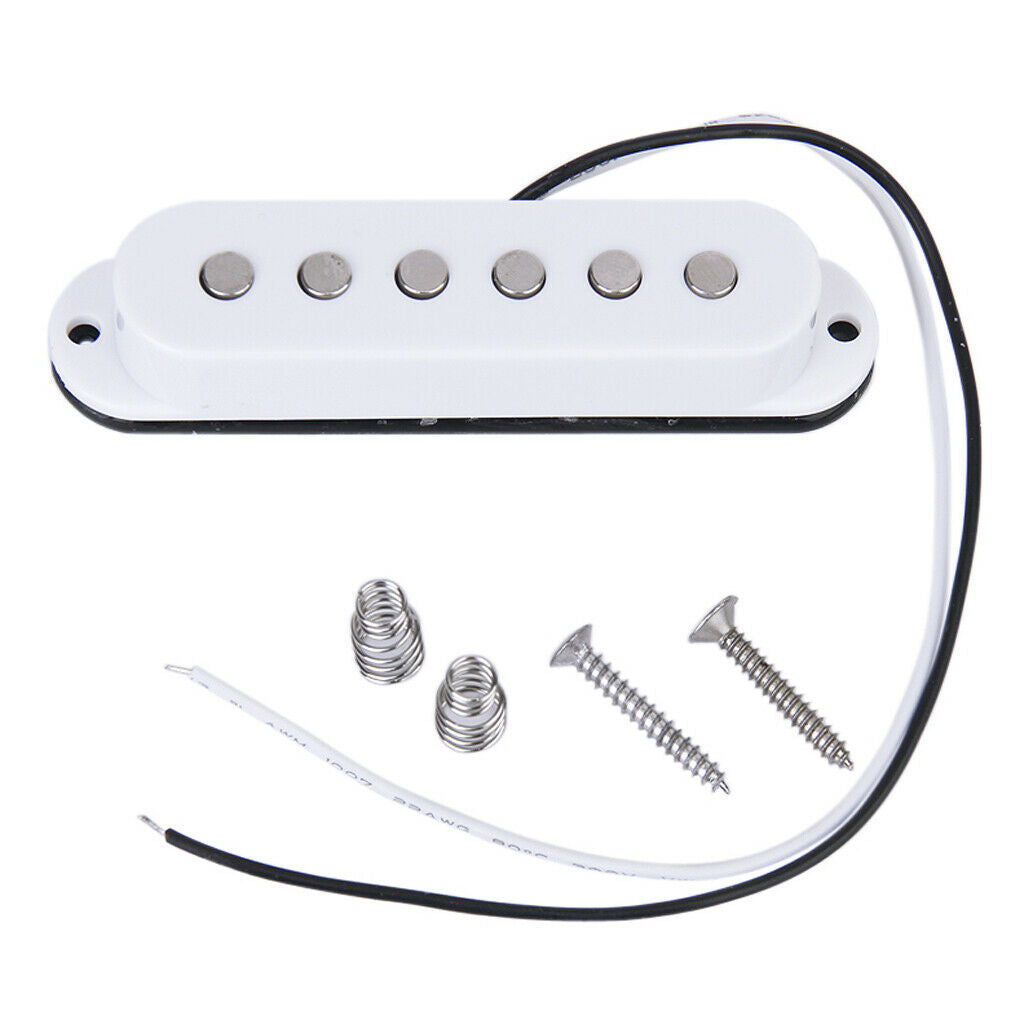 6-String  Single Coil Guitar Pickup With 2 Screws And 2 Springs