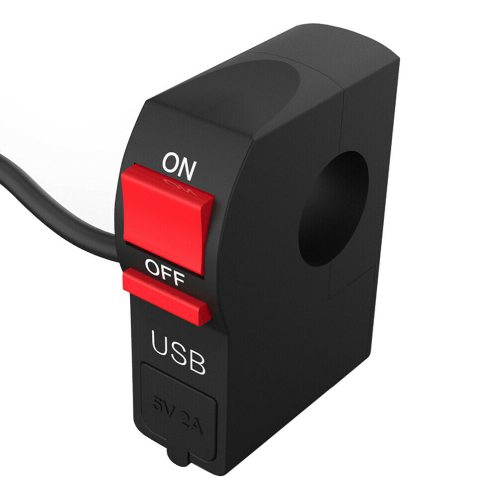 Multifunction Motorcycle Scooter USB Phone Charger 7/8 Handlebar Switch Assembly
