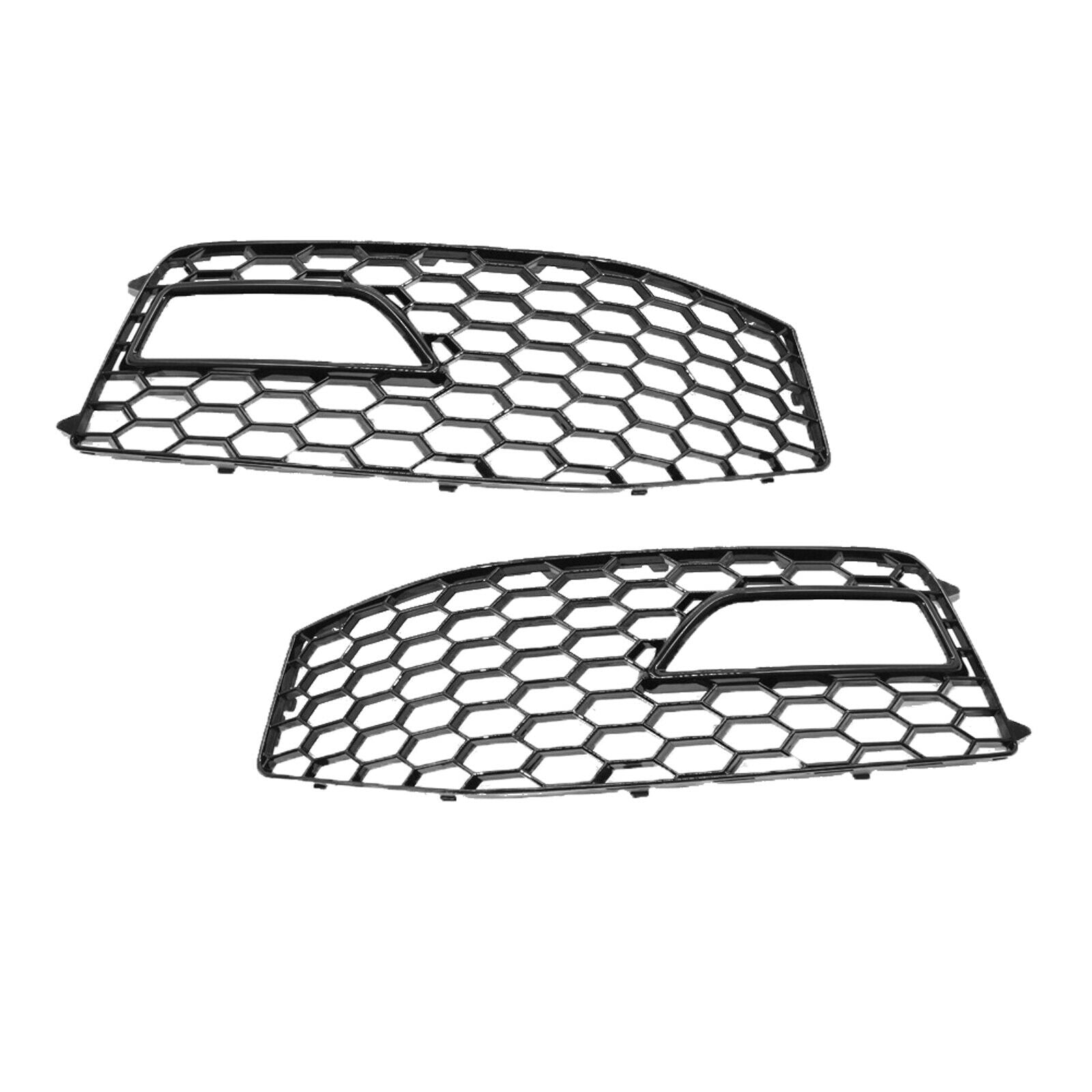 1 Pair Fog Light Grilles Fog Lamp Frame For RS4 Style S-Line 2013-2016