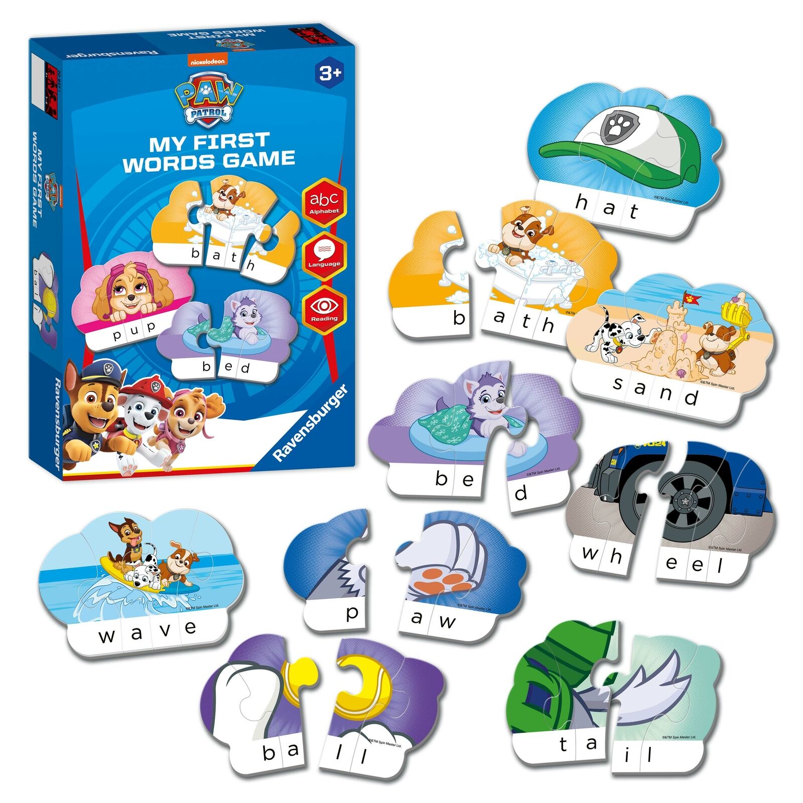 20837 Ravensburger My First Word Games: Paw Patrol Card Match Game Puzzle Age 4+