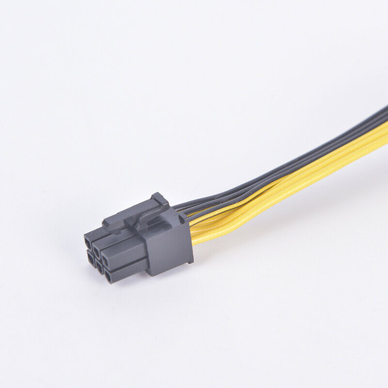 PCI-E 6-Pin Female To Dual 8-Pin 6+2 Pin Male Video Card Power Adapter Ca.l8