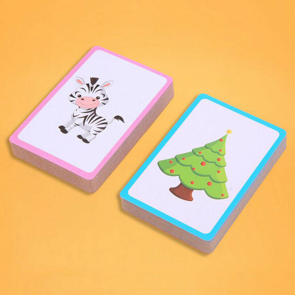 Alphabet Color Picture Flash Card Set Preschool Kids Educational Reading