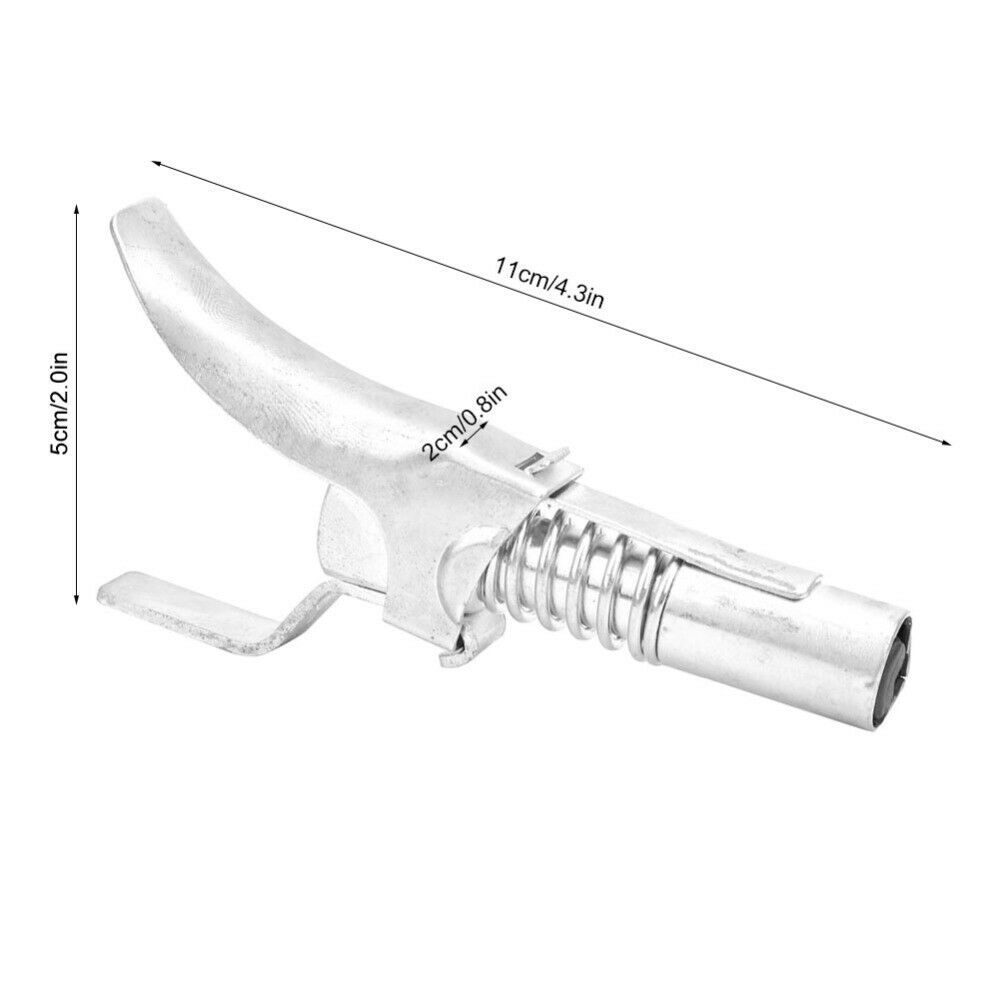 Professional 1/8in NPT Grease Gun Coupler Quick Release Lock Oil Gun Zerk Nozzle