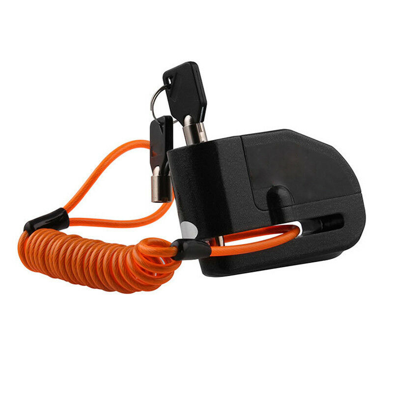 110DB Motorcycle Bicycle ATV Anti-theft Wheel Disc Lock Security Alarm Aluminum