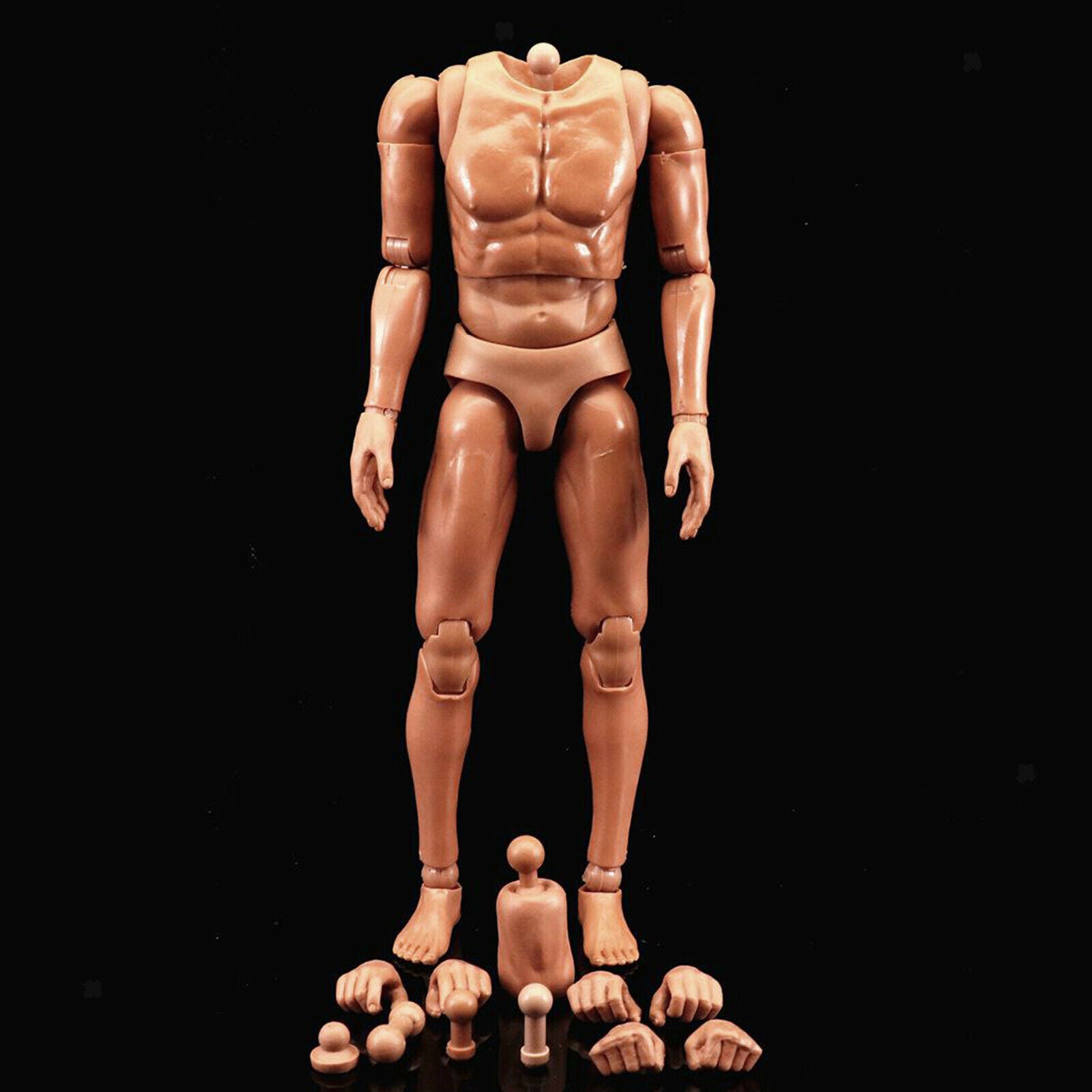 1/6 Male Narrow Shoulder Body Figures Male Muscle Body Toys for HT DAM