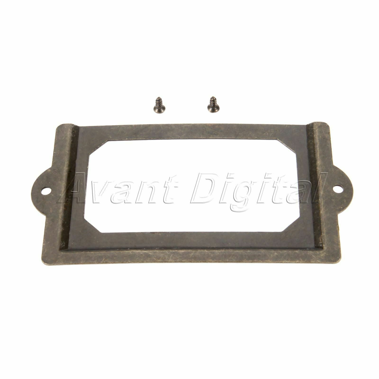 Furniture Hardware Cabinet Drawer Box Label Pull File Frame Name Card Holder 2X