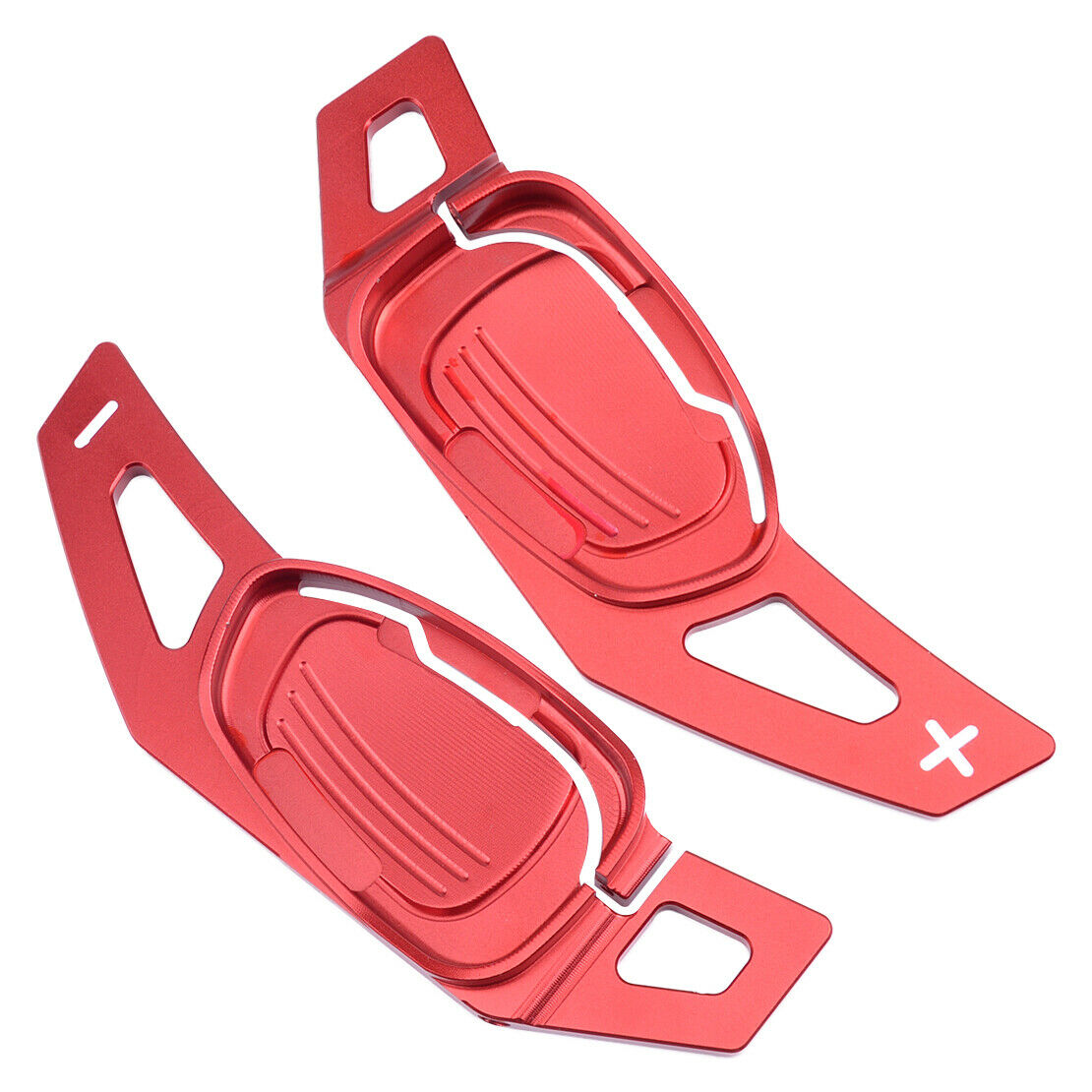 2x Red Steering Wheel Shift Paddle Extension Fit for Audi S3 S5 SQ5 RS3 RS6