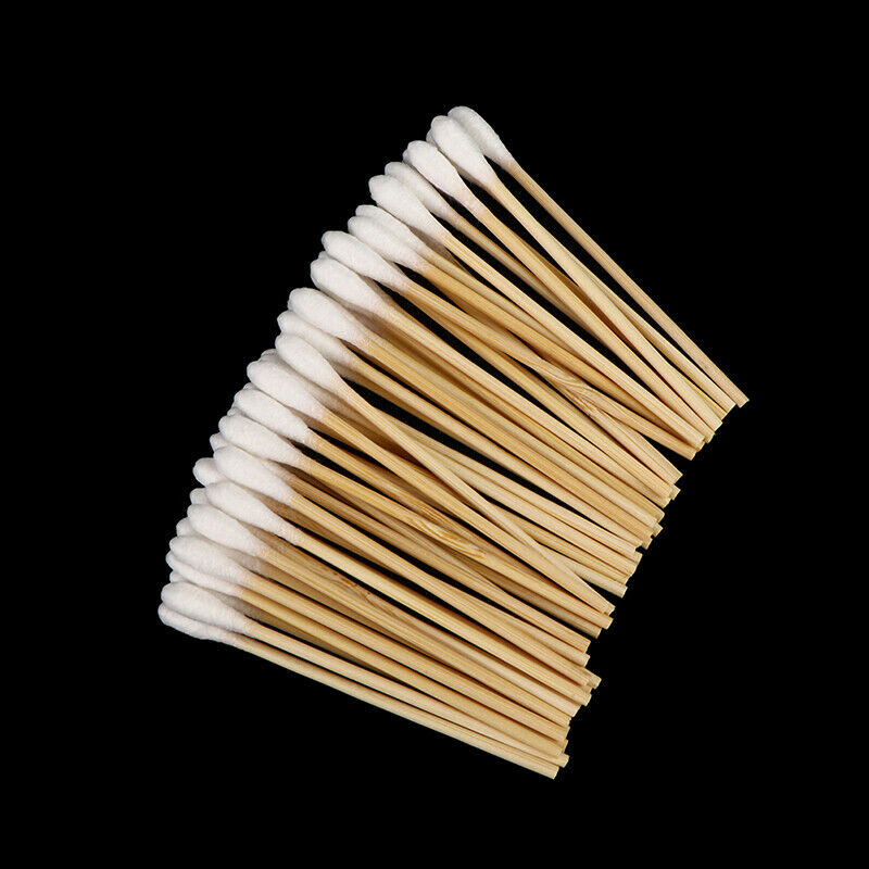 100pcs Disposable Double-ended Cotton Swabs Cosmetic Tools Individua EADFAU