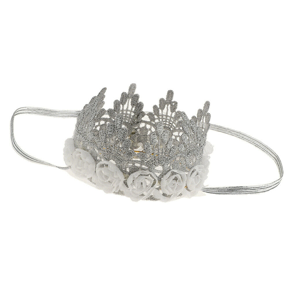 Newborn Baby Girls Kids Flower Headband Elastic Hair Band Crown Hair Accessories