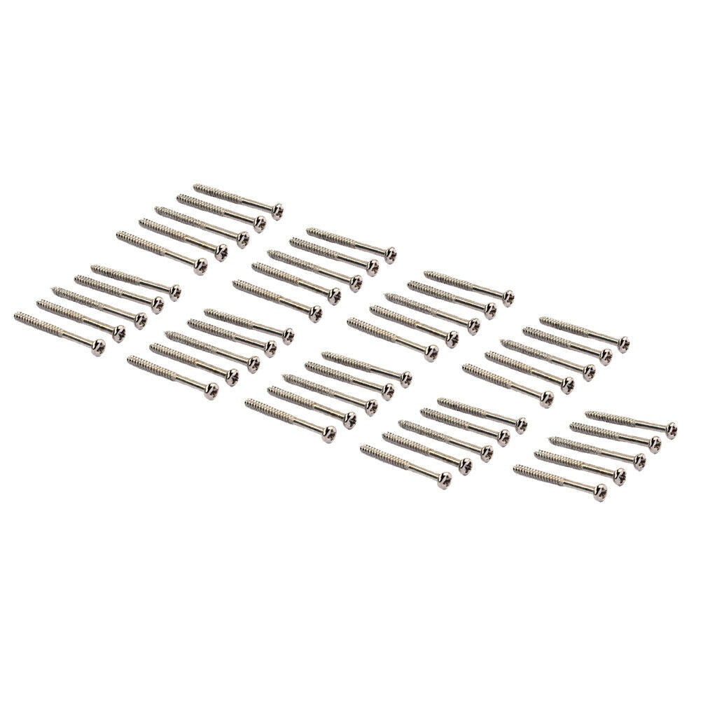 50PCS Bass Guitar Pickup Screws for P90 Pickup Replacements 1.36x0.11inch